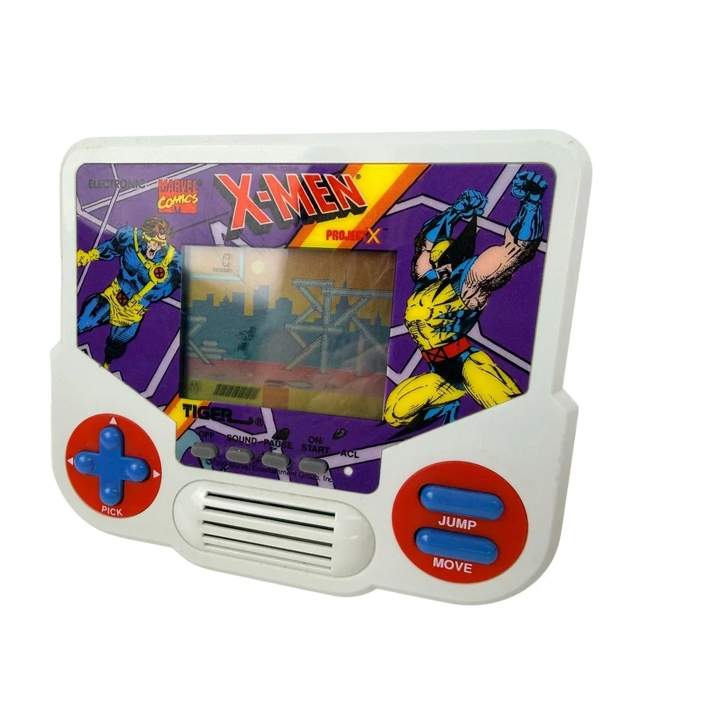 X-Men Project X Handheld Video Game Marvel Vintage 1988 Tiger TESTED BH